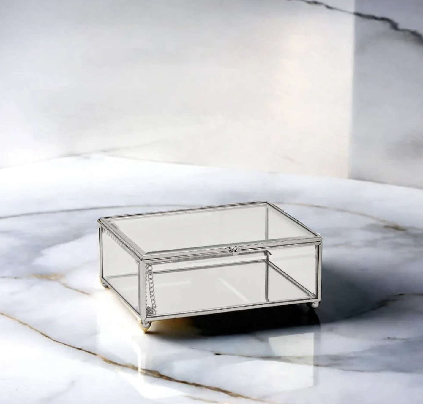 Hinged Glass Box